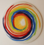 Energierad, Ø 90cm, reine Merinowolle